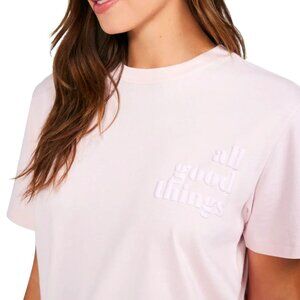 NWT WILDFOX Baby Pink Ryan Ex Boyfriend Oversized Short Sleeve Tee T-shirt